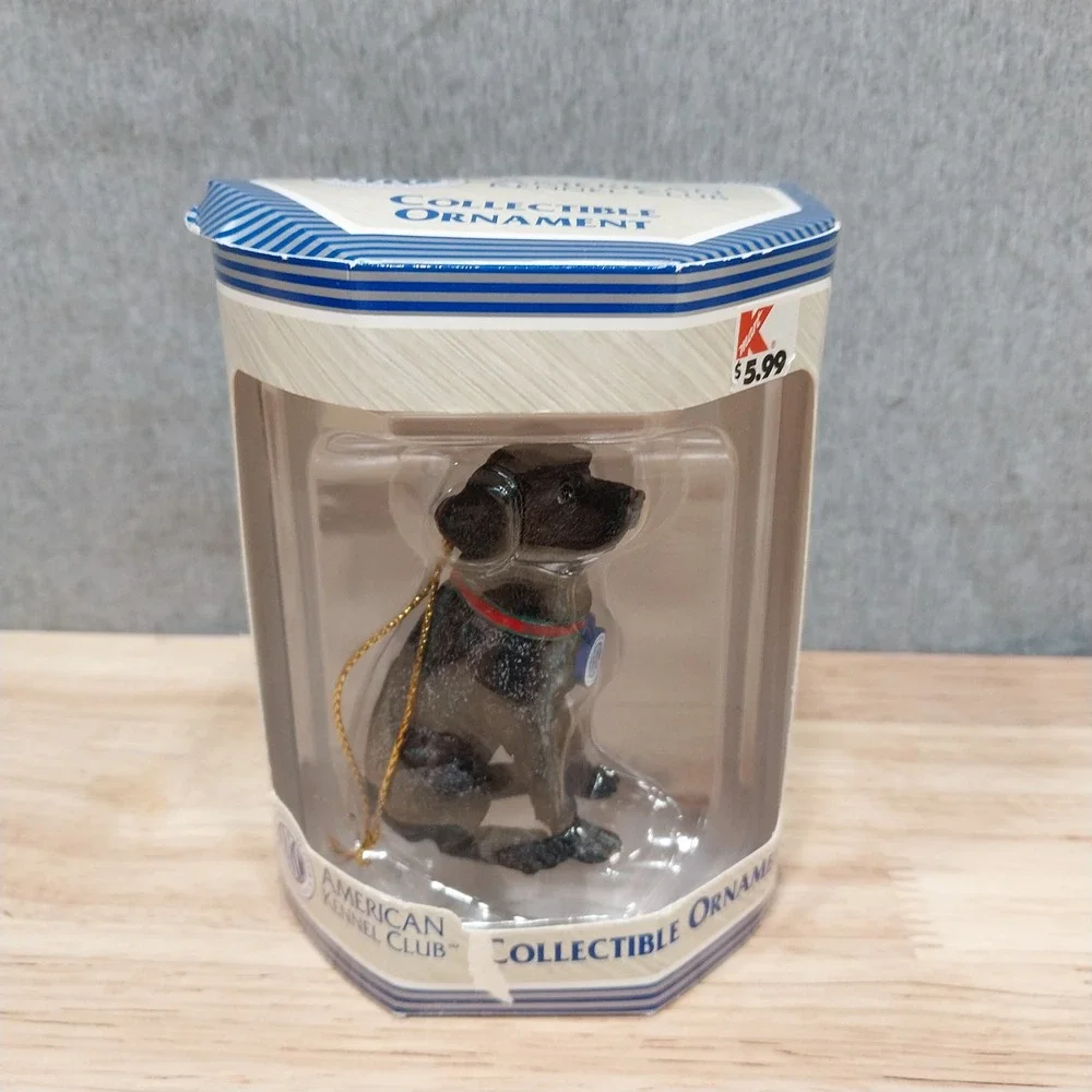 American Kennel Club Ornament Black Labrador Retriever Dog 2004 Vintage Black